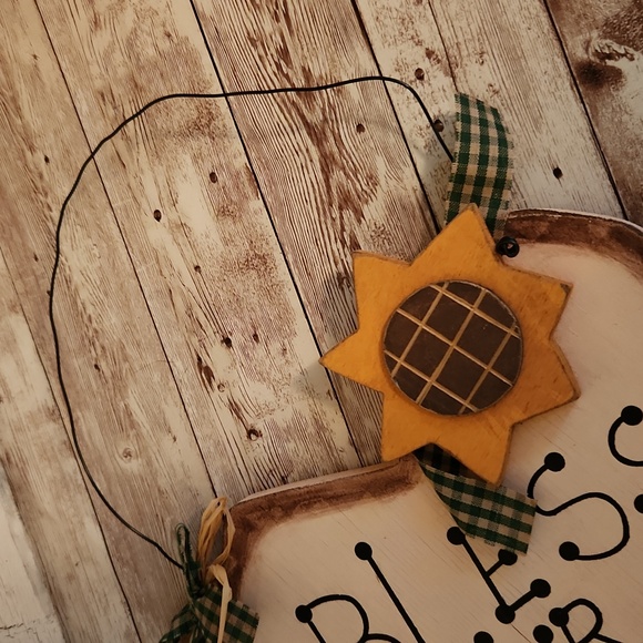 Wooden Plaque Fall Decor "Bless Our Home" - Picture 4 of 8